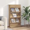 vidaXL Magazinregal Artisan-Eiche 70 x 41 x 126 cm Holzwerkstoff