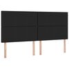 vidaXL Bett mit Stauraum und LED Schwarz 200 x 200 cm Polyester