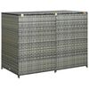 vidaXL M&uuml;lltonnenbox f&uuml;r 2 Tonnen Poly Rattan Anthrazit 148&times;77&times;111 cm