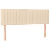 vidaXL Boxspringbett mit Matratze Creme 140x200 cm Stoff