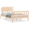 vidaXL Massivholzbett ohne Matratze 120x200 cm Kiefernholz