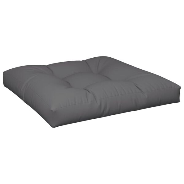 vidaXL Palettenkissen Anthrazit 70x70x12 cm Stoff