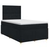 vidaXL Boxspringbett mit Matratze Schwarz 120 x 190 cm Stoff