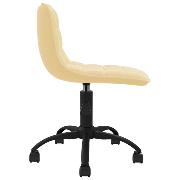vidaXL Esszimmerstuhl Drehbar Creme Samt