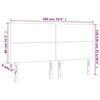 vidaXL Kopfteil Dunkelgr&uuml;n 180x5x118/128 cm Samt