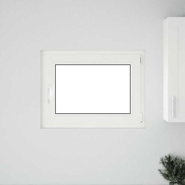 vidaXL Kellerfenster "RISOR" 80x60 cm Drehkipp DIN Rechts Anthrazit