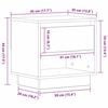 vidaXL Nachttisch Artisan-Eiche 45 x 34 x 44 cm Holzwerkstoff