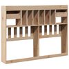 vidaXL Kopfteil mit Stauraum 140 cm Massivholz Kiefer