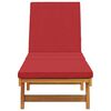 vidaXL Sonnenliege mit Kissen Braun 63 x 199 x 85cm Massivholz Akazie