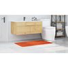 vidaXL Rutschfeste Badmatte Orange 70 x 120 cm PP