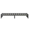 vidaXL Massivholzbett Grau 75x190 cm