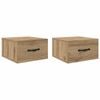 vidaXL Nachttisch 2 stk. Artisan-Eiche 35 x 35 x 20 cm Holzwerkstoff