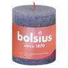 Bolsius Rustikale Stumpenkerzen Shine 4 Stk. 80x68 mm D&auml;mmerungsblau
