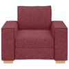 vidaXL Sofa Stuhl Weinrot 60 cm Stoff