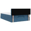 vidaXL Ottoman-Bett mit Matratze Dunkelblau 140x200 cm Samt