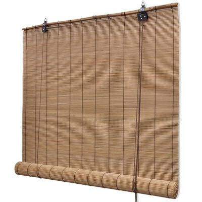 vidaXL Bambusrollos 2 Stk. 100x160 cm Braun