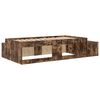 vidaXL Aufbewahrungsbettgestell Ger&auml;ucherte Eiche 90 cm Holzwerkstoff