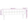 vidaXL Kopfteil mit Ohren Hellgrau 183x23x78/88 cm Samt