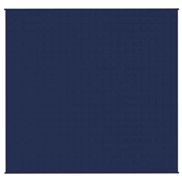 vidaXL Gewichtsdecke Blau 220x235 cm 11 kg Stoff