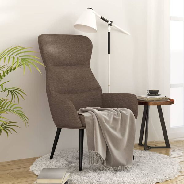 vidaXL Relaxsessel Taupe Stoff