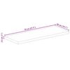 vidaXL Tischplatte 70x50x2,5 cm Rechteckig Altholz Massiv