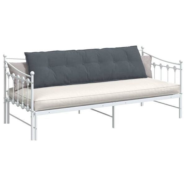 vidaXL R&uuml;ckenkissen Dunkelgrau 180 x 50 cm Cordstoff