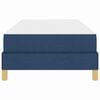 vidaXL Boxspringbett mit Matratze Blau 90 x 200 cm Stoff