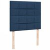 vidaXL Boxspringbett mit Matratze Blau 120x190 cm Stoff