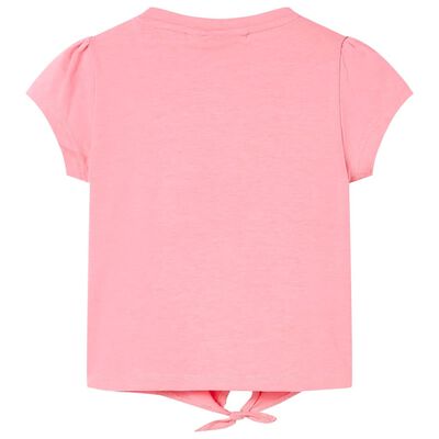 Kinder-T-Shirt Neonrosa 92