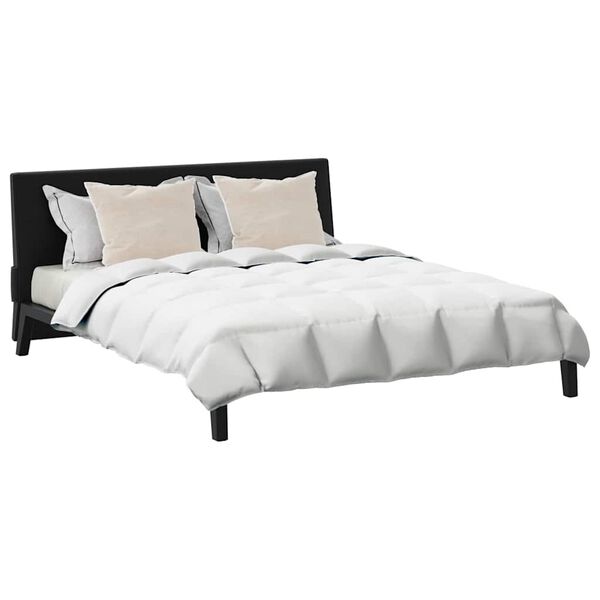 vidaXL Bettdecken Set mit Kissen 3 pcs Weiß Daunenfeder