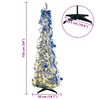 vidaXL K&uuml;nstlicher Weihnachtsbaum mit 100 LEDs Wei&szlig; 150 cm PVC