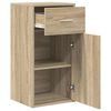 vidaXL Sideboard Sonoma-Eiche 38 x 34,5 x 75 cm Holzwerkstoff