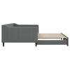 vidaXL Tagesbett Ausziehbar Dunkelgrau 100x200 cm Stoff