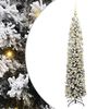 vidaXL K&uuml;nstlicher Weihnachtsbaum Gr&uuml;n und Wei&szlig; 180 cm