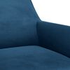 vidaXL Esszimmerst&uuml;hle 6 Stk. Drehbar Blau Samt