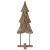 vidaXL Weihnachtsbaum Braun 121 cm Massivholz Teak