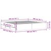 vidaXL Bettgestell mit Schubladen Schwarz 200x200 cm Holzwerkstoff