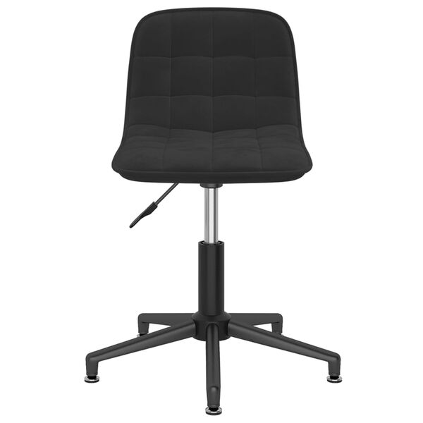 vidaXL B&uuml;rostuhl Drehbar Schwarz Samt