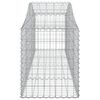 vidaXL Gabionen mit Hochbogen 10 Stk. 200x50x60/80 cm Verzinktes Eisen