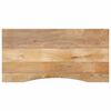 vidaXL Schreibtischplatte mit Aussparung 110x50x2,5cm Massivholz Mango