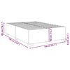 vidaXL Bettgestell ohne Matratze Dunkelgrau 140x190 cm Stoff