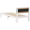 vidaXL Bettgestell Wei&szlig; und Hellgrau 80 x 200 cm Massivholz Kiefer