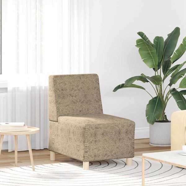 vidaXL Modulares Armfreies Sofa 3 pcs Hellgrau 55 x 74 x 82 cm
