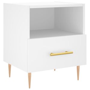 vidaXL Nachttisch Wei&szlig; 40x35x47,5 cm Holzwerkstoff
