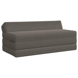 vidaXL Klappsofa Bett Hellgrau 120 x 60 x 49 cm Stoff
