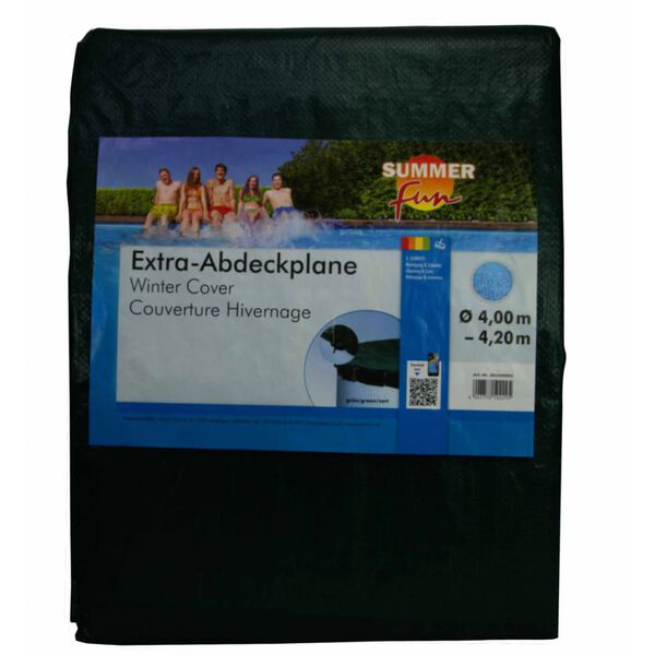 Summer Fun Winter-Poolabdeckung Rund 400 - 420 cm PVC Grün