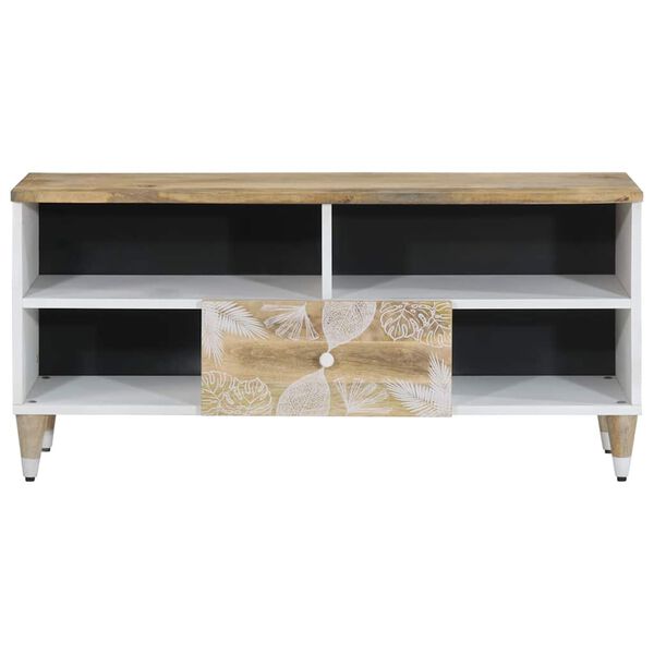 vidaXL TV-Schrank 100x33,5x46 cm Massivholz Mango