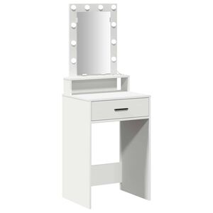 vidaXL Schminktisch Wei&szlig; 50 x 41 x 140 cm Holzwerkstoff