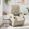 vidaXL Relaxsessel mit Aufstehhilfe Elektrisch Creme Kunstleder