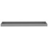 vidaXL Loggia Wandregale 2 Stk. Grau 80x15x4 cm MDF